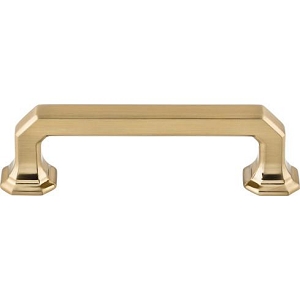 Top Knobs TK287HB Chareau Emerald Pull 3 3/4 Inch CC Honey Bronze